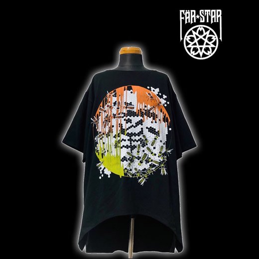 【FAR STAR】BIG フィッシュテイルTシャツ(蜜 初回グラデーションカラー)