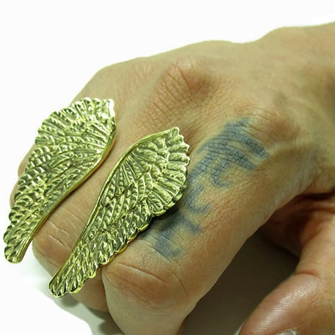 【GALIBARDY】リング-RENAISSANCE ANGEL SHAPED WING BRASS RING