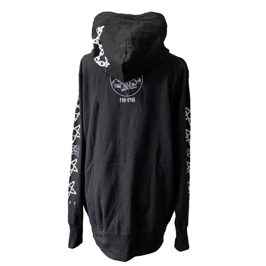 【FAR STAR】BUGS DOT Wジップ ロングラインパーカー / XL