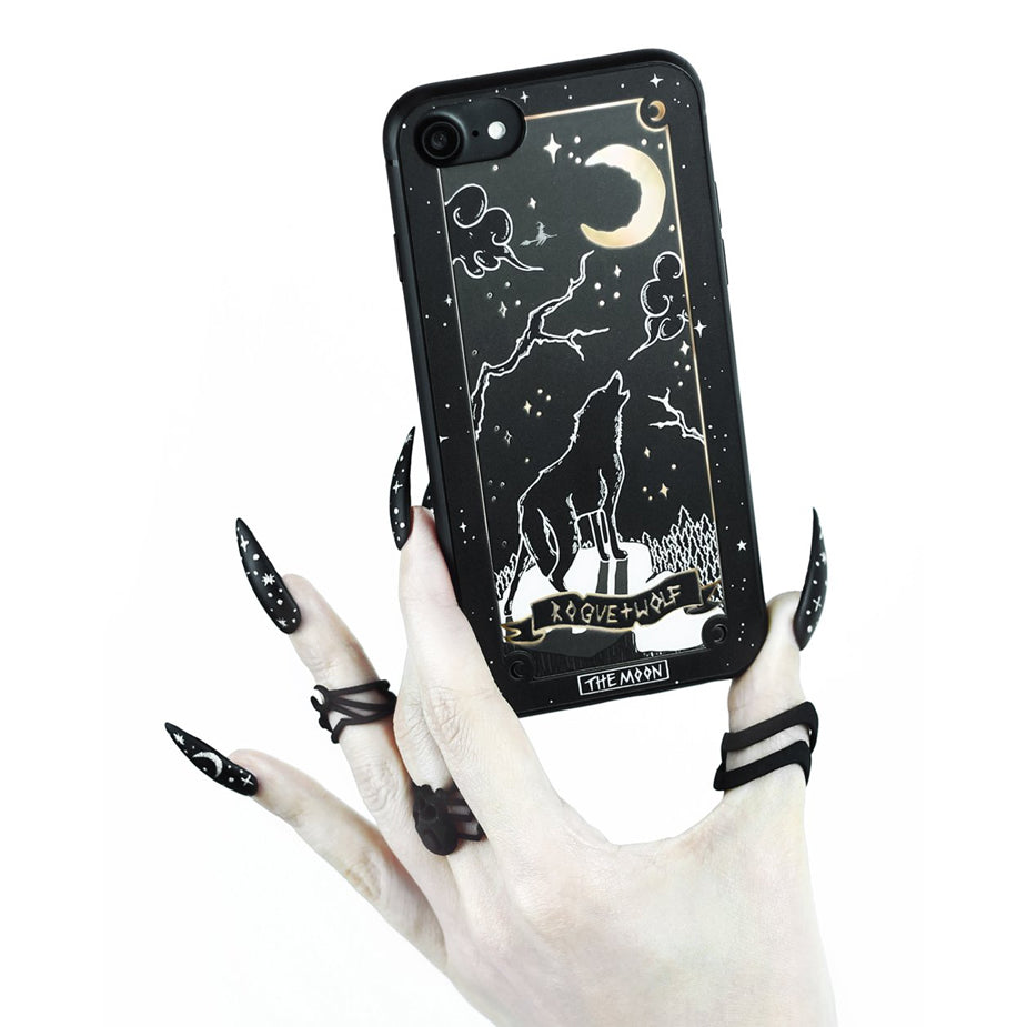 THE MOON TAROT GOLD PHONE CASE