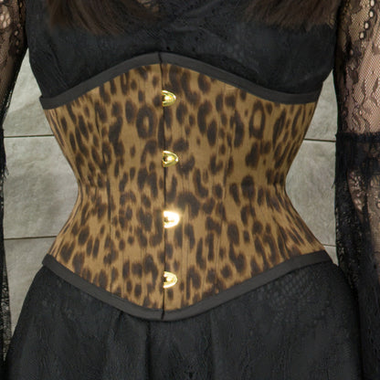 Underbust corset female leopard-18inch