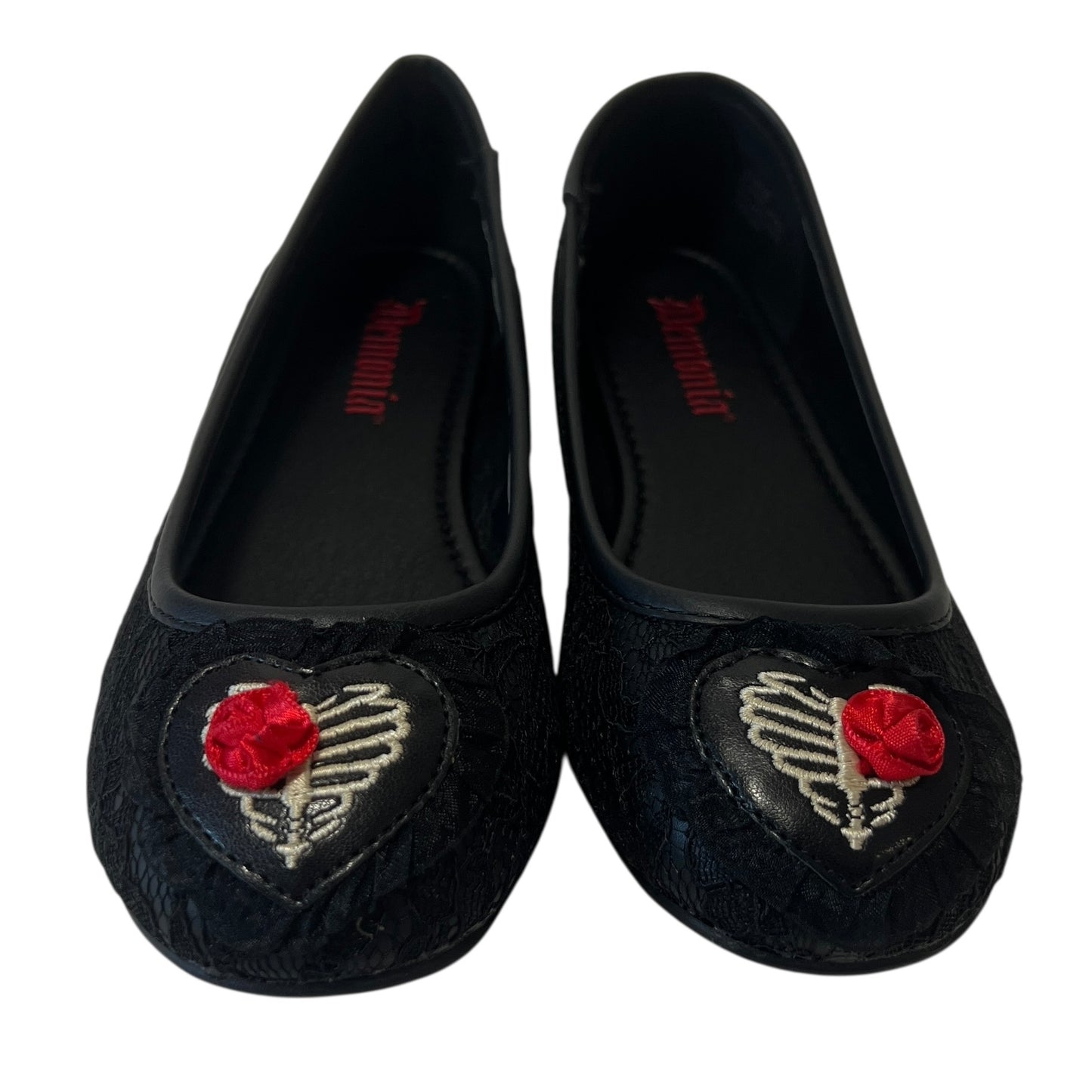 【DEMONIA】STAR-25 肋骨ワッペン　フラットシューズ　SIZE6