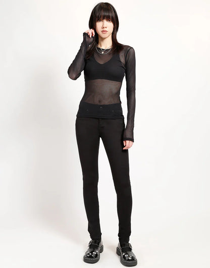 【TRIPP NYC】長袖フィッシュネット＊LONG SLEEVE FISHNET BLACK(FN9181)