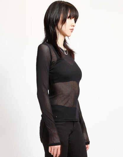 【TRIPP NYC】長袖フィッシュネット＊LONG SLEEVE FISHNET BLACK(FN9181)
