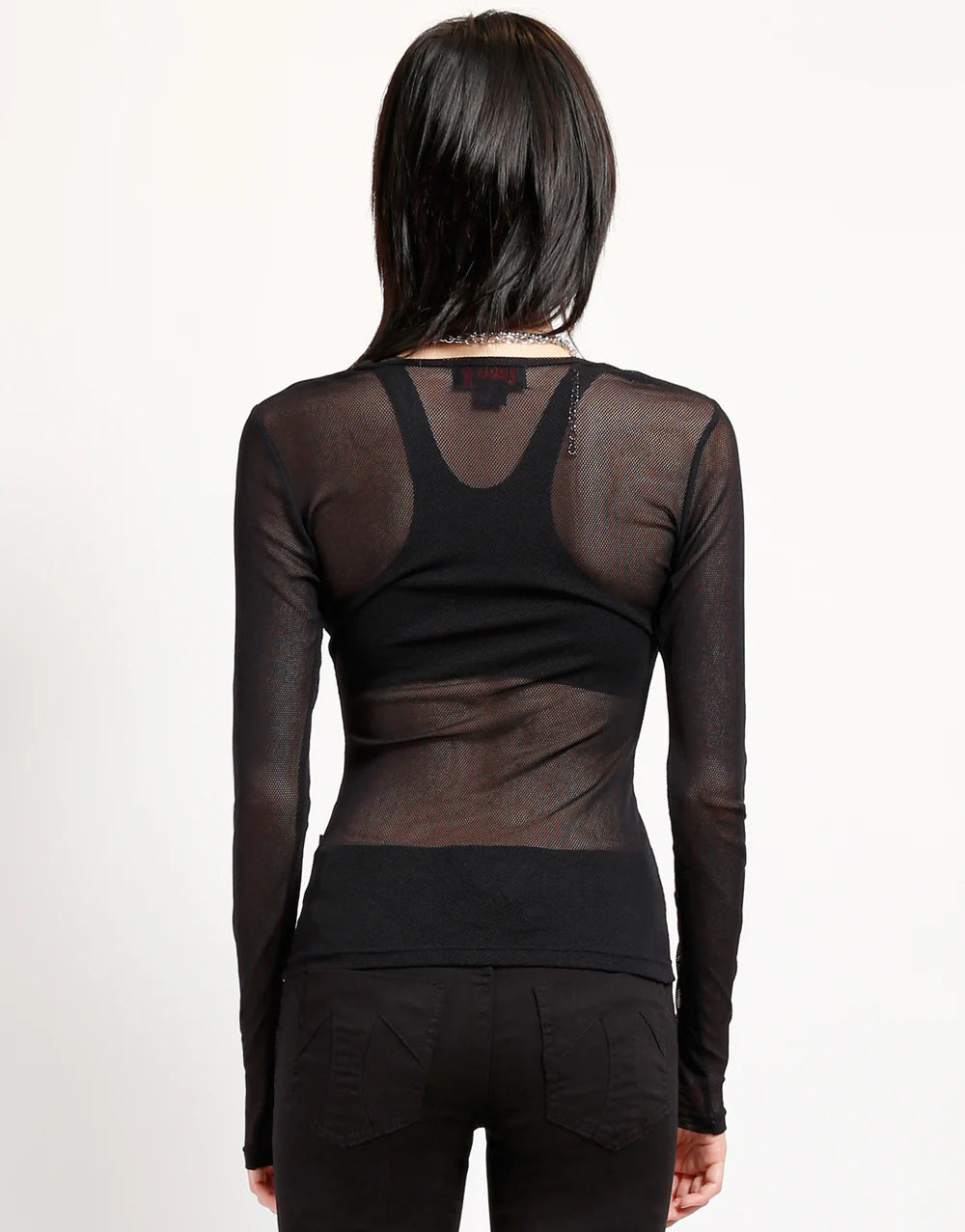 【TRIPP NYC】長袖フィッシュネット＊LONG SLEEVE FISHNET BLACK(FN9181)