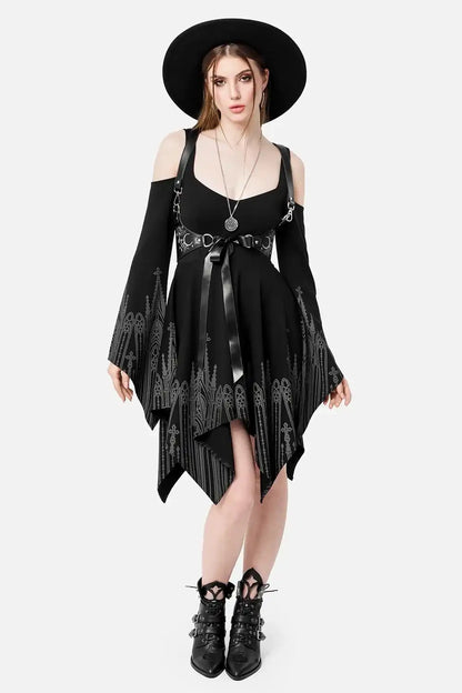 【RESTYLE】ドレス＊INFERNAL CHAPEL MINI DRESS【取寄】
