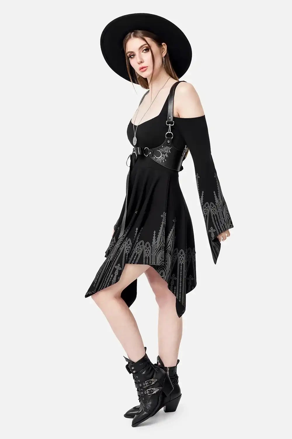 【RESTYLE】ドレス＊INFERNAL CHAPEL MINI DRESS【取寄】
