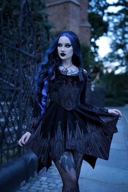 【RESTYLE】ドレス＊INFERNAL CHAPEL MINI DRESS【取寄】