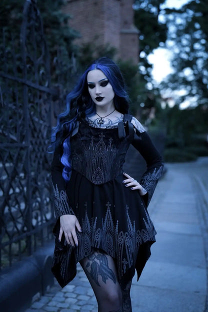 【RESTYLE】ドレス＊INFERNAL CHAPEL MINI DRESS【取寄】