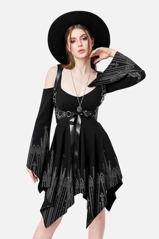 【RESTYLE】ドレス＊INFERNAL CHAPEL MINI DRESS【取寄】