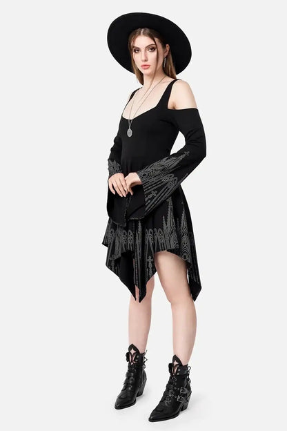 【RESTYLE】ドレス＊INFERNAL CHAPEL MINI DRESS【取寄】