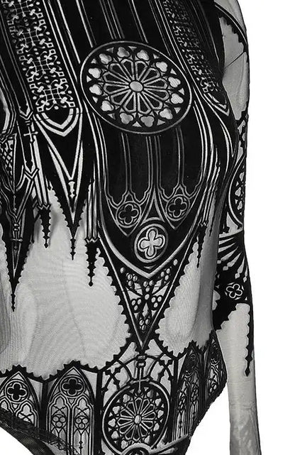 【RESTYLE】トップス＊INVERTED CATHEDRAL MESH BODYSUIT