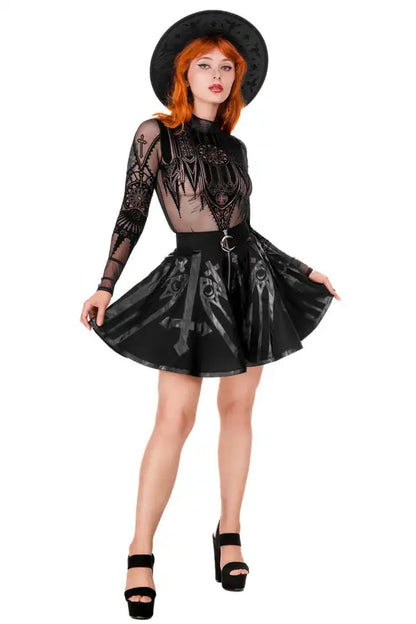 【RESTYLE】トップス＊INVERTED CATHEDRAL MESH BODYSUIT