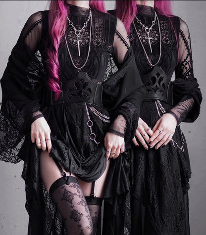 【RESTYLE】トップス＊INVERTED CATHEDRAL MESH BODYSUIT