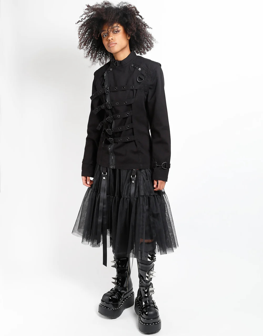 【TRIPP NYC】TUTU RIBBON TULLE SKIRT BLACK(IO4972)