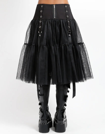 【TRIPP NYC】TUTU RIBBON TULLE SKIRT BLACK(IO4972)