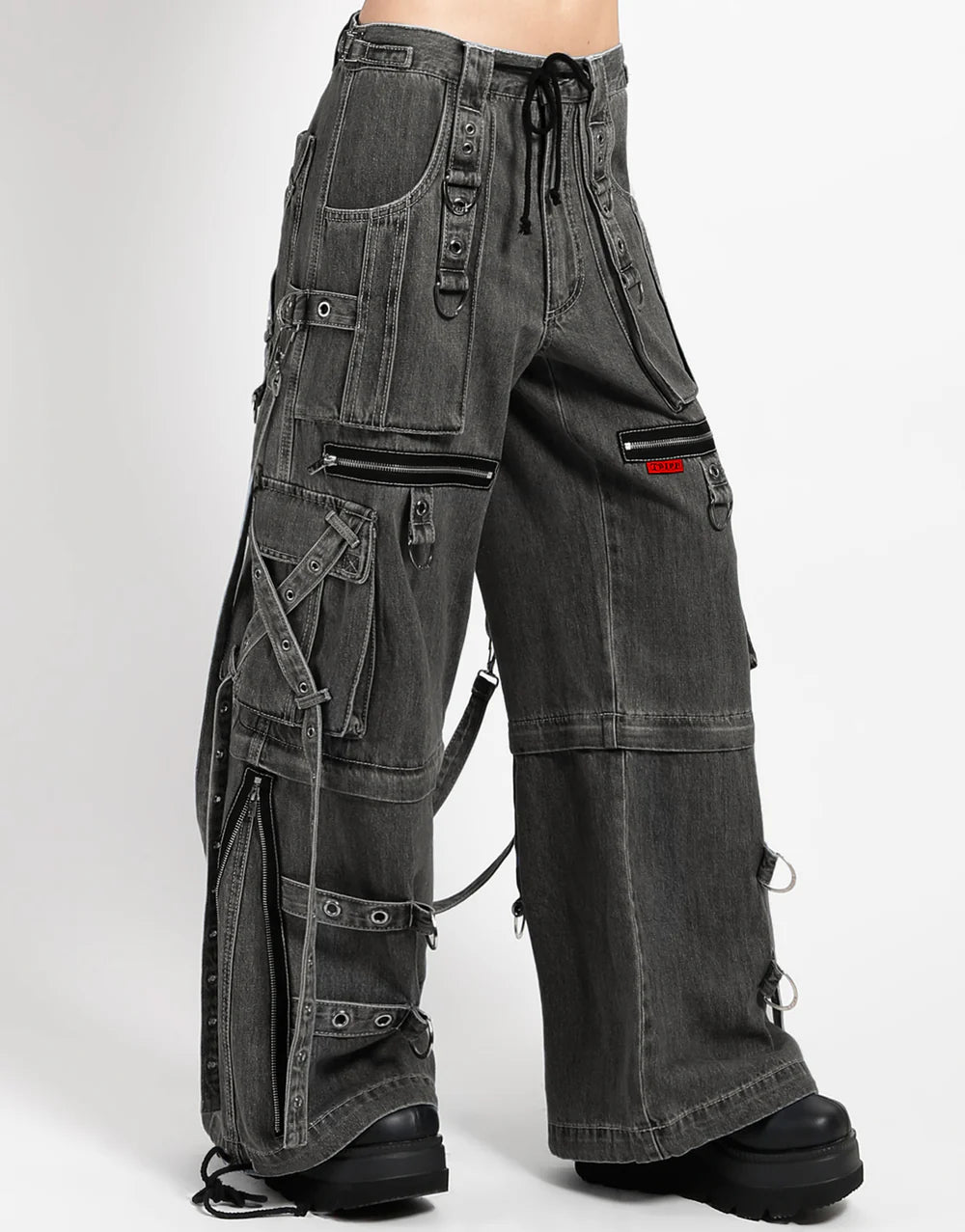 【TRIPP NYC】X-STRAP PANT BLACK DENIM(JM7144M)