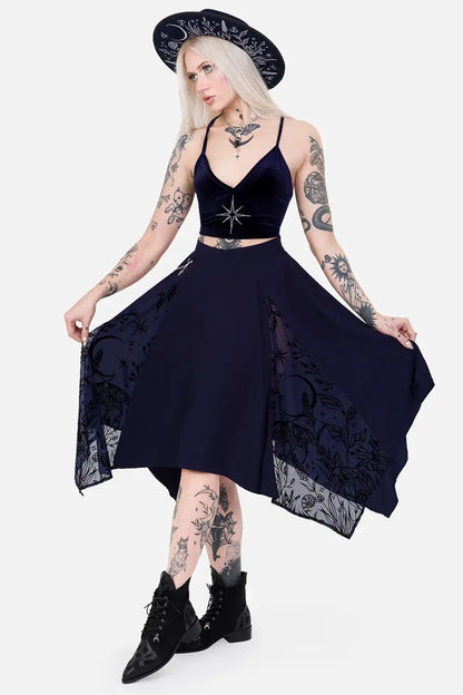 【RESTYLE】スカート＊LUMINARY MIDI SKIRT【取寄】