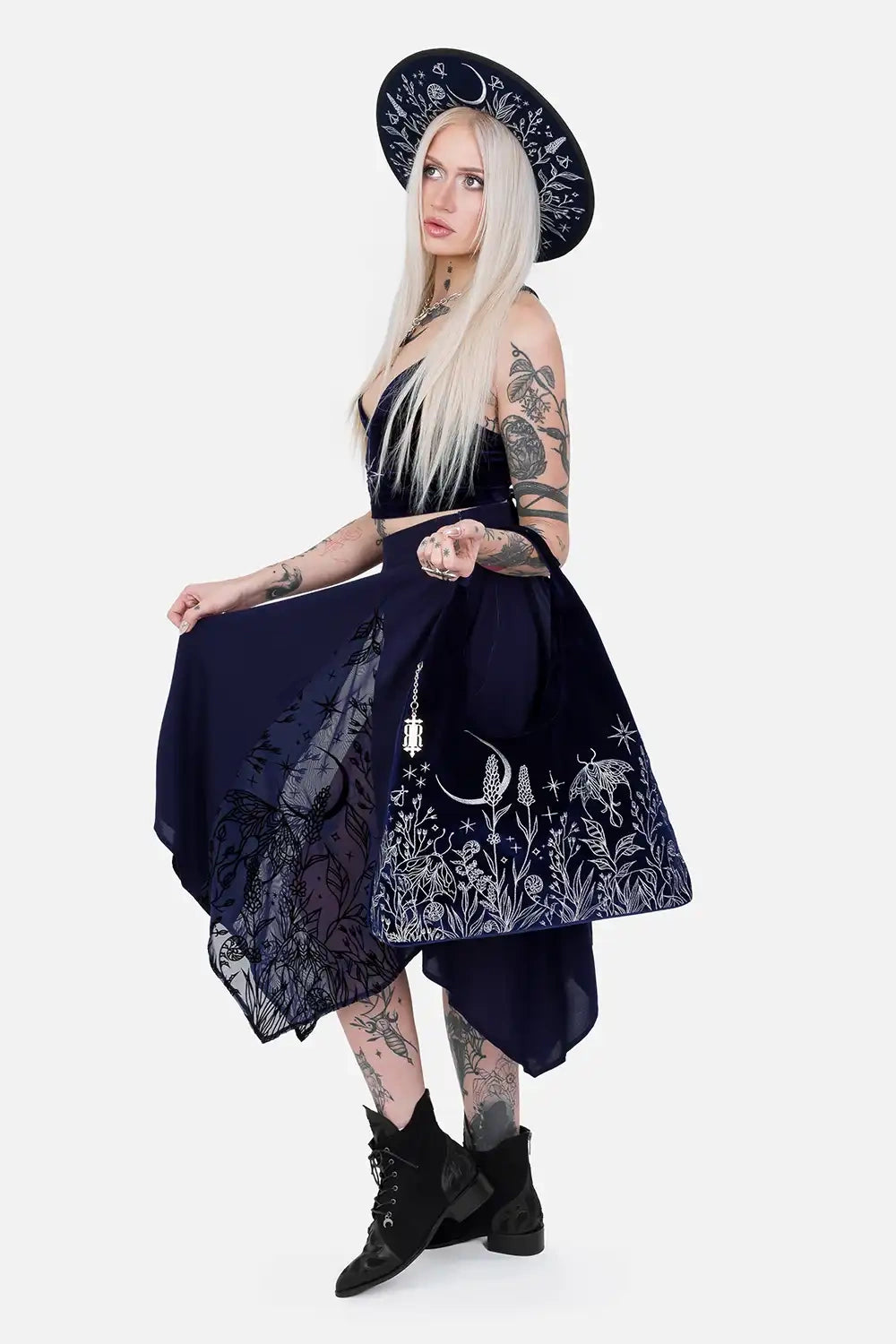 【RESTYLE】スカート＊LUMINARY MIDI SKIRT【取寄】