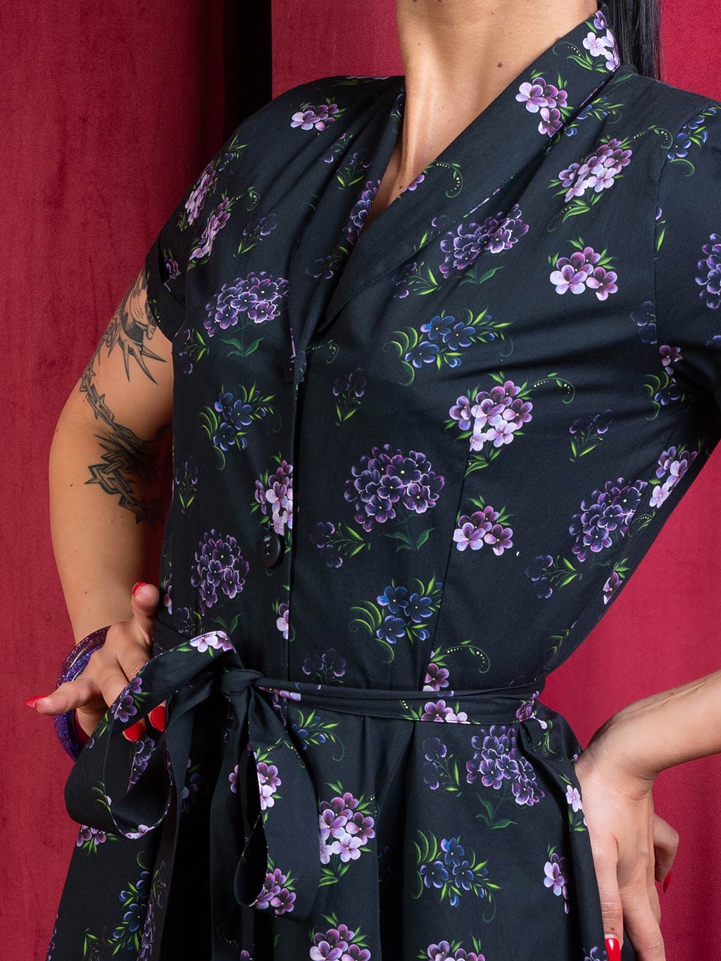 Floral shop shirtwaist dress