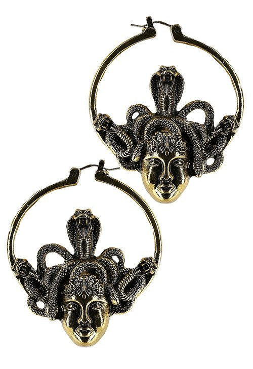 【RESTYLE】ピアス＊Medusa Gold Hoop Earrings