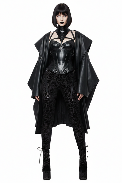 【KILL STAR】LEPIDOPTERA SAIPH LEGGINGS＊バーンアウトベルベットレギンス-SIZE:XXL