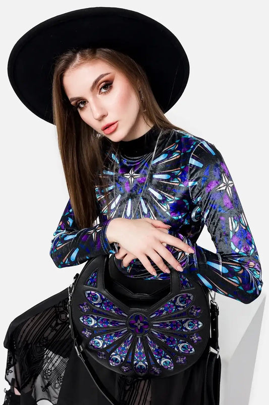 【RESTYLE】ステンドグラスみたいなバッグ＊SACRED ROSE SHOULDER BAG