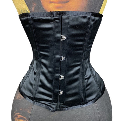 Underbust corset FEVER4000-BLACK SATIN/20INCH