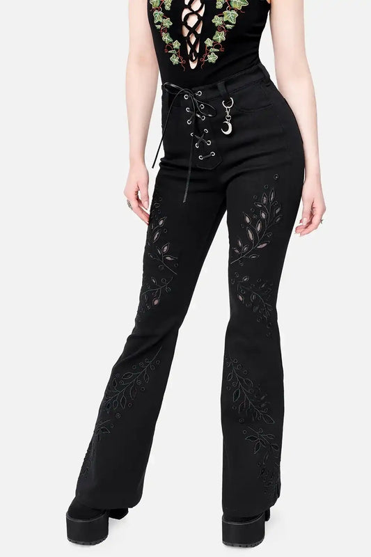 【RESTYLE】パンツ＊TWISTED FATE BELL-BOTTOMS【取寄】