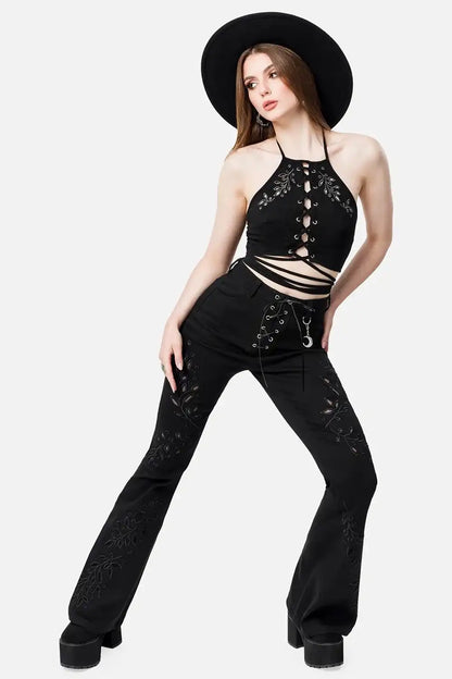 【RESTYLE】パンツ＊TWISTED FATE BELL-BOTTOMS【取寄】