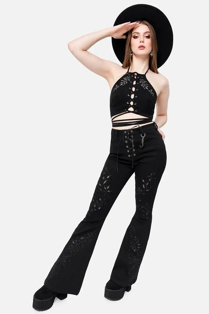 【RESTYLE】パンツ＊TWISTED FATE BELL-BOTTOMS【取寄】