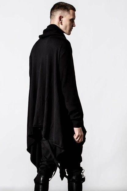 【KILL STAR】YOU ARE WARED SWEATER[UNISEX]＊フード付きロングニット-SIZE:L