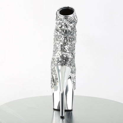 【PLEASER】ADORE-1008SQ シューズ Slv Sequins/Slv Chrome【取寄】