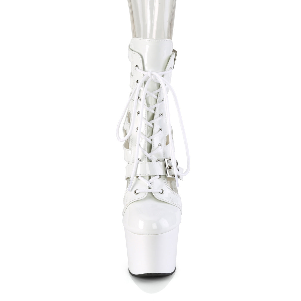 【PLEASER】ADORE-1013MST プラットフォームシューズ Wht Pat/Wht【取寄】