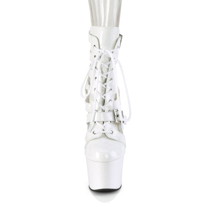 【PLEASER】ADORE-1013MST プラットフォームシューズ Wht Pat/Wht【取寄】