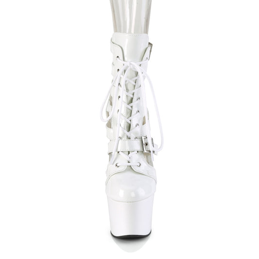 【PLEASER】ADORE-1013MST プラットフォームシューズ Wht Pat/Wht【取寄】