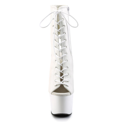 【PLEASER】ADORE-1016 シューズ Wht Faux Leather/Wht【取寄】