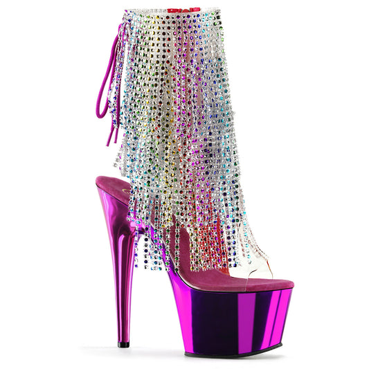 【PLEASER】ADORE-1017RSF プラットフォームシューズ Clr-Multi/Fuchsia Chrome【取寄】