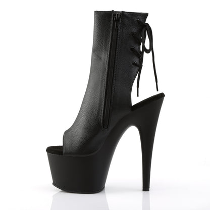 【PLEASER】ADORE-1018 シューズ Blk Faux Leather/Blk Matte【取寄】