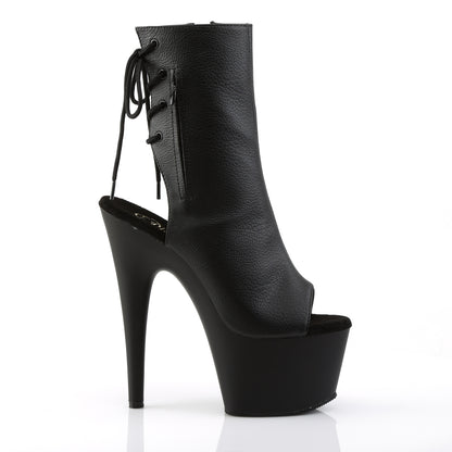 【PLEASER】ADORE-1018 シューズ Blk Faux Leather/Blk Matte【取寄】