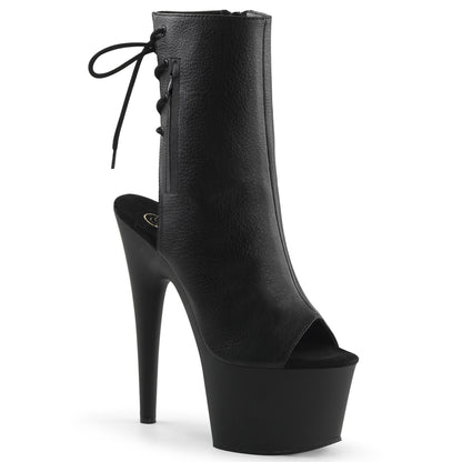 【PLEASER】ADORE-1018 シューズ Blk Faux Leather/Blk Matte【取寄】