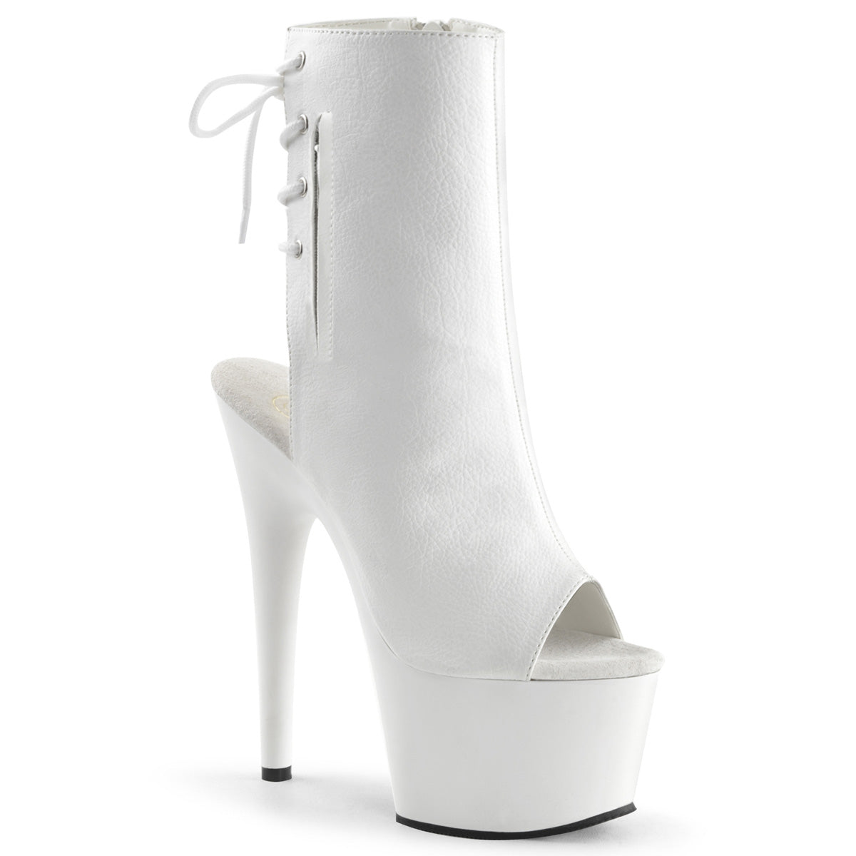 【PLEASER】ADORE-1018 シューズ Wht Faux Leather/Wht【取寄】