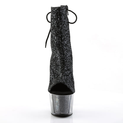 【PLEASER】ADORE-1018G シューズ Blk Glitter/Blk Glitter【取寄】