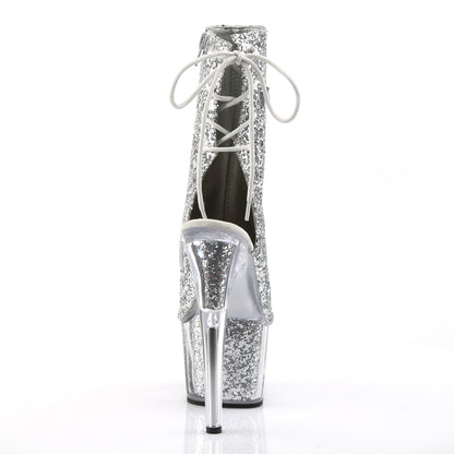 【PLEASER】ADORE-1018G プラットフォームシューズ Slv Glitter/Slv Glitter【取寄】