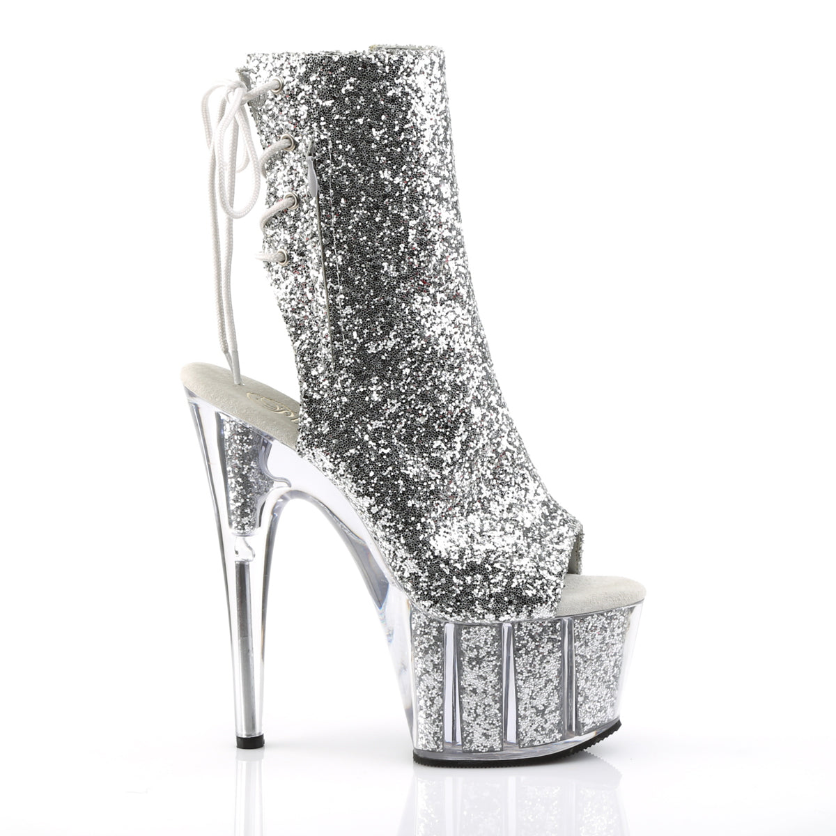【PLEASER】ADORE-1018G シューズ Slv Glitter/Slv Glitter【取寄】