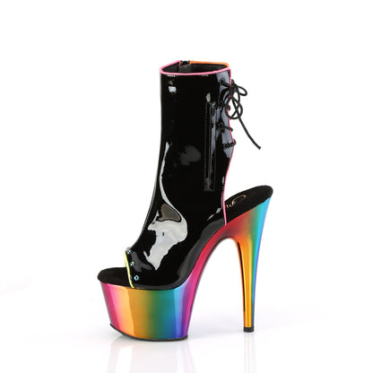 【PLEASER】ADORE-1018RC-02 シューズ Blk Pat/Rainbow Chrome【取寄】