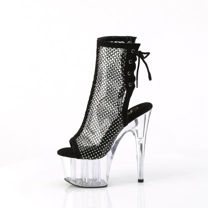 【PLEASER】ADORE-1018RM シューズ Blk Faux Suede-RS Mesh/Clr【取寄】