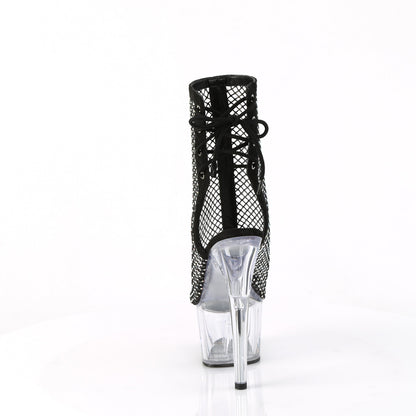 【PLEASER】ADORE-1018RM シューズ Blk Faux Suede-RS Mesh/Clr【取寄】