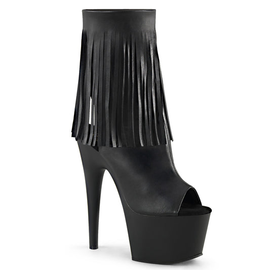 【PLEASER】ADORE-1019 シューズ Blk Faux Leather/Blk Matte【取寄】
