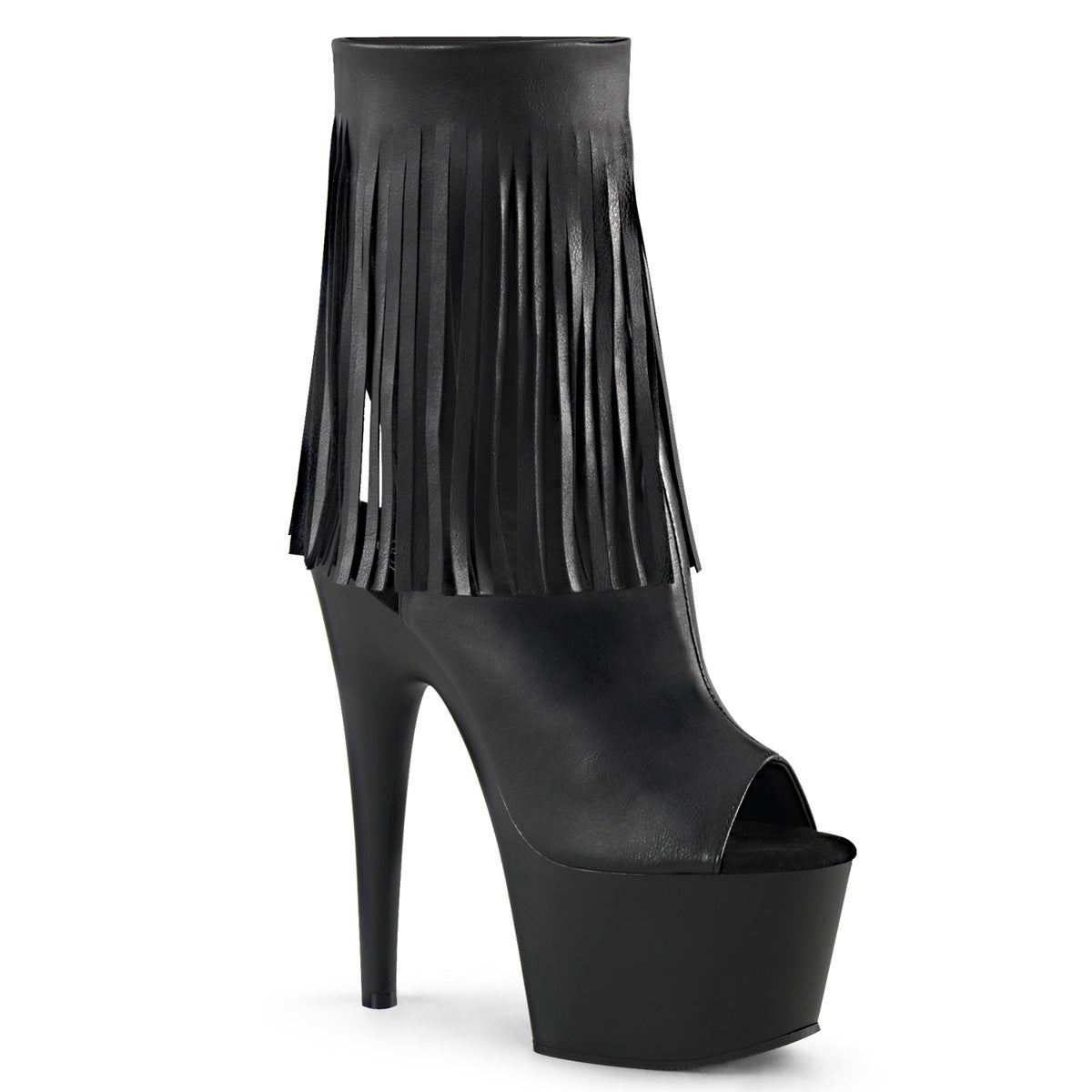 【PLEASER】ADORE-1019 プラットフォームシューズ Blk Faux Leather/Blk Matte【取寄】
